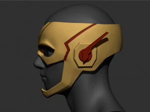 capacete infantil flash - modelo de impress&atilde;o 3d dc comic modelo de impress&atilde;o 3d Modelo de Impressão 3D
