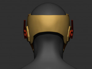 flash kid helmet - dc comic 3d print model 3d print model Modelo de Impressão 3D