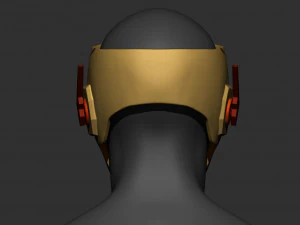 capacete infantil flash - modelo de impress&atilde;o 3d dc comic modelo de impress&atilde;o 3d Modelo de Impressão 3D