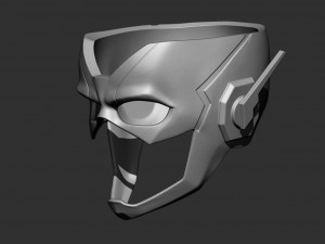 flash kid helmet - dc comic 3d print model 3d print model Modelo de Impressão 3D