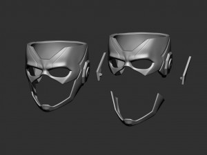 flash kid helmet - dc comic 3d print model 3d print model Modelo de Impressão 3D