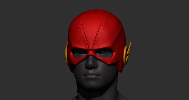 flash helmet ss5 Modelo de Impressão 3D .c4d .max .obj .3ds .fbx .stl .blend 