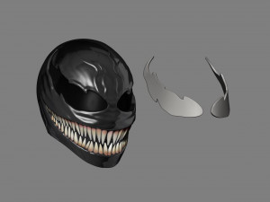 venom mask - helmet for cosplay 3D Принт Модель