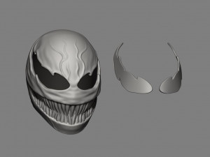 venom mask - helmet for cosplay 3D Принт Модель