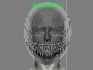 venom mask - helmet for cosplay 3D Принт Модель