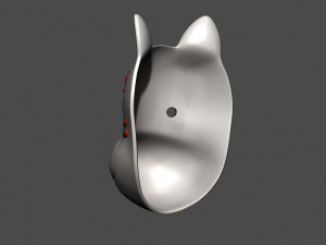 gins maskfox mask from hotarubi-no-mori 3D 프린트 모델