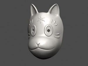 gins maskfox mask from hotarubi-no-mori 3D Print Model