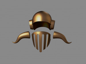 hades helmet - cosplay - god of war Modelo de Impressão 3D