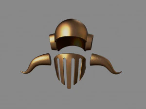 casco hades - cosplay - dios de la guerra Modelo de impresión 3D