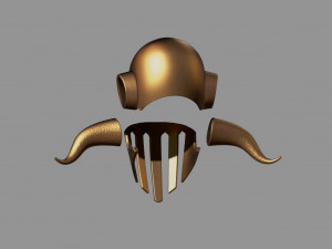 hades helmet - cosplay - god of war Modelo de Impressão 3D