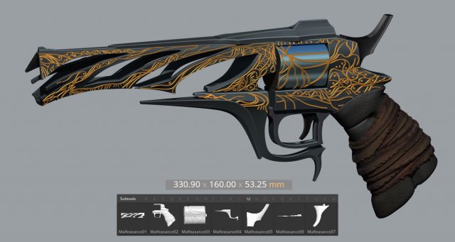 malfeasance from destiny 2 Modelo de Impressão 3D .c4d .max .obj .3ds .fbx .stl .blend 
