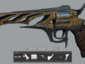 운명 2의 불법 행위 3D 프린트 모델