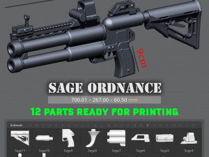 sage ordnance deuce 3D Принт Модель