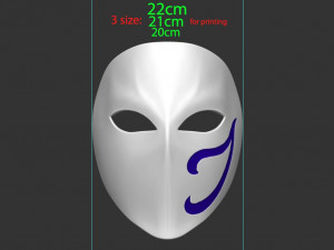 vega mask - street fighter for cosplay 3D 프린트 모델