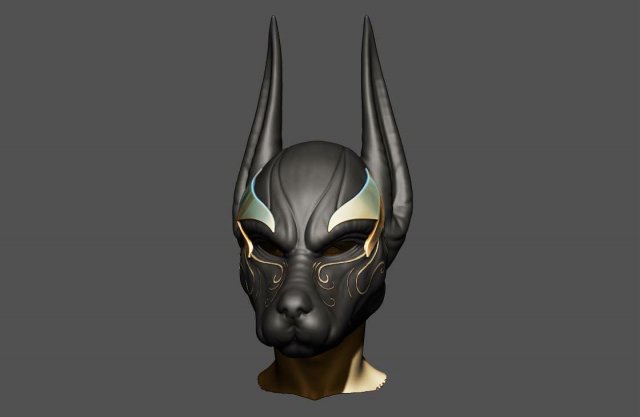 anubis helmet for cosplay Modèles 3D en vedette .c4d .max .obj .3ds .fbx .stl .blend 
