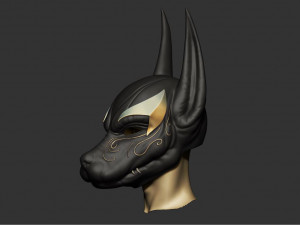 anubis helmet for cosplay Modèles 3D en vedette