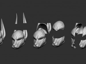 anubis helmet for cosplay Modèles 3D en vedette
