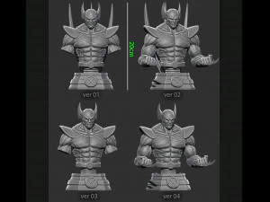 wolverine bust from marvel 3D Print Model