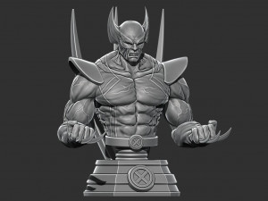 wolverine bust from marvel 3D Print Model