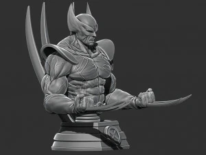 wolverine bust from marvel 3D Print Model
