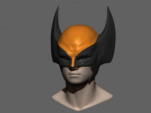 wolverine mask - helmet for cosplay from marvel scale 11 3D प्रिंट मॉडल