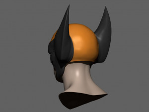 wolverine mask - helmet for cosplay from marvel scale 11 3D 프린트 모델