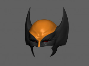 wolverine mask - helmet for cosplay from marvel scale 11 3D 프린트 모델