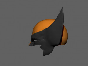 wolverine mask - helmet for cosplay from marvel scale 11 3D 프린트 모델