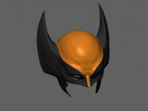 wolverine mask - helmet for cosplay from marvel scale 11 3D 프린트 모델