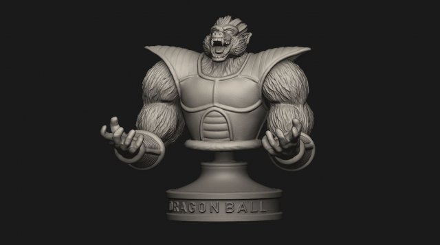 oozaru vegeta bust - dragon ball 3d print model Modelo de Impressão 3D .c4d .max .obj .3ds .fbx .stl .blend 