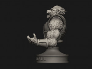 oozaru vegeta bust - dragon ball 3d print model Modelo de Impressão 3D