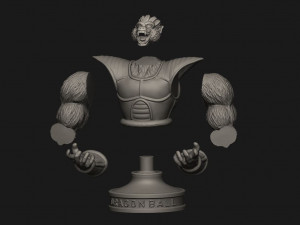 oozaru vegeta bust - dragon ball 3d print model Modelo de Impressão 3D