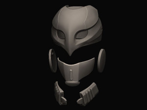 celestial nighthawk exotic helmet for cosplay 3D Baskı Modeli