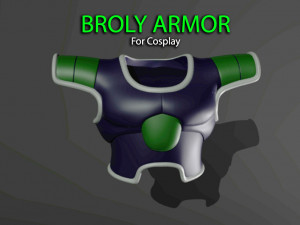 broly armor - dragon ball - for cosplay 3d print model 3D Print Model