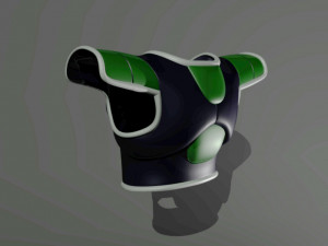broly armor - dragon ball - for cosplay 3d print model Modelo de Impressão 3D