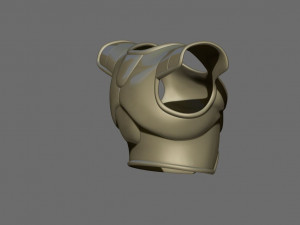 broly armor - dragon ball - for cosplay 3d print model Modelo de Impressão 3D