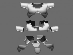 broly armor - dragon ball - for cosplay 3d print model Modelo de Impressão 3D