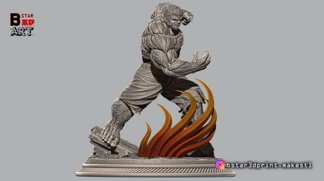 super hulk - super hero - marvel 3D Baskı Modeli .c4d .max .obj .3ds .fbx .stl .blend 