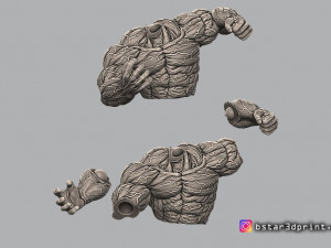 super hulk - super hero - marvel 3D Baskı Modeli