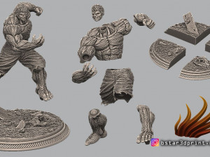 super hulk - super hero - marvel 3D Baskı Modeli