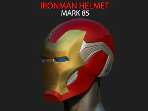 Ironman-helm - merk 85 - uit oneindige oorlog - eindspel - wonder 3D printmodel