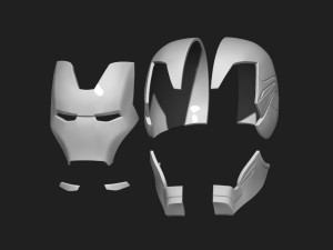 ironman helmet - mark 85 - from infinity war - endgame - marvel Modèles 3D en vedette