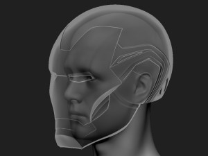 ironman helmet - mark 85 - from infinity war - endgame - marvel Modèles 3D en vedette