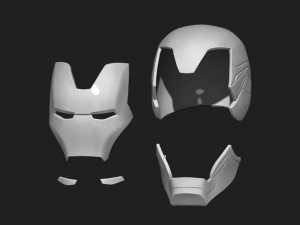 ironman helmet - mark 85 - from infinity war - endgame - marvel Modèles 3D en vedette