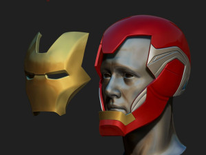 ironman helmet - mark 85 - from infinity war - endgame - marvel Modèles 3D en vedette