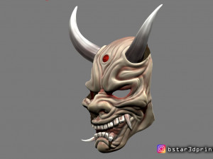 hannya mask -satan mask - demon mask for cosplay 3D Print Model