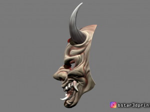 hannya mask -satan mask - demon mask for cosplay 3D Print Model