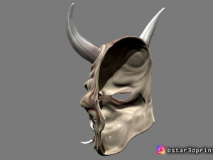 hannya mask -satan mask - demon mask for cosplay 3D Print Model