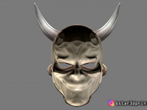 hannya mask -satan mask - demon mask for cosplay 3D Print Model