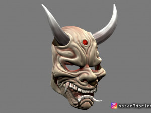 hannya mask -satan mask - demon mask for cosplay 3D Print Model